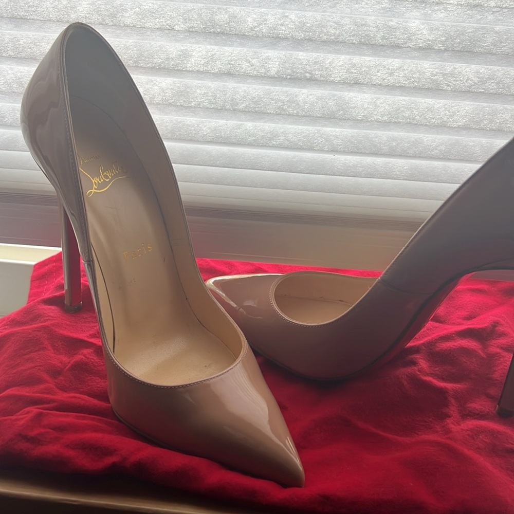 Christian Louboutin Pigalle 120 Patent Calf shoes - Picture 2 of 5